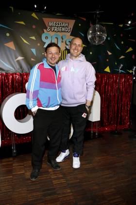Flöorian Lukas und Oli P. ( Oli Petszokat) beim Photocall zur Premiere der ersten Staffel der JOYN Serie Messiah Superstar im Bi Nuu Berlin am 15. Mai 2025