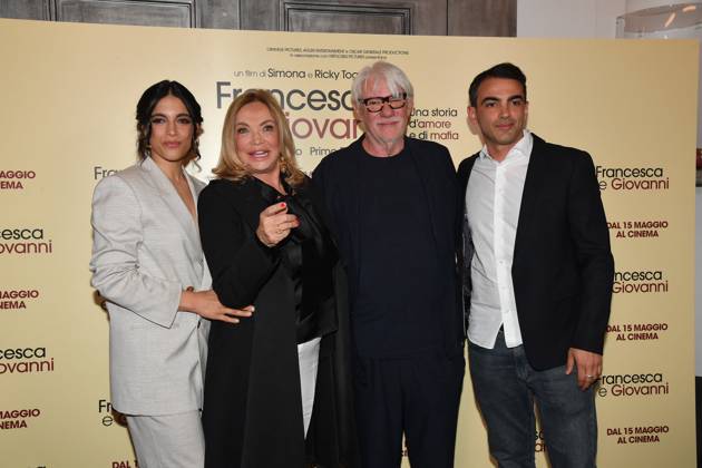 Rome, Cinema Quattro Fontane Preview of the film Francesca and Giovanni A story of love and mafia Rome, Cinema Quattro Fontane Preview of the film Francesca and Giovanni A story of love and mafia , In the photo: Simona Izzo Ricky Tognazzi Ester Pantano Primo Reggiani Rome Italy Copyright: xIPA ABACAx
