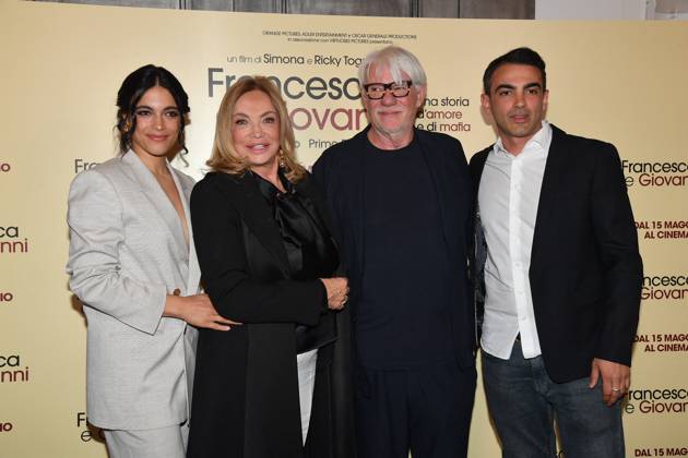 Rome, Cinema Quattro Fontane Preview of the film Francesca and Giovanni A story of love and mafia Rome, Cinema Quattro Fontane Preview of the film Francesca and Giovanni A story of love and mafia , In the photo: Simona Izzo Ricky Tognazzi Ester Pantano Primo Reggiani Rome Italy Copyright: xIPA ABACAx