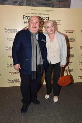 Rome, Cinema Quattro Fontane Preview of the film Francesca and Giovanni A story of love and mafia Rome, Cinema Quattro Fontane Preview of the film Francesca and Giovanni A story of love and mafia , In the photo: Lino Banfi Rosanna Banfi Rome Italy Copyright: xIPA ABACAx
