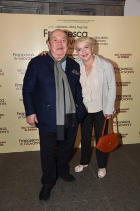 Rome, Cinema Quattro Fontane Preview of the film Francesca and Giovanni A story of love and mafia Rome, Cinema Quattro Fontane Preview of the film Francesca and Giovanni A story of love and mafia , In the photo: Lino Banfi Rosanna Banfi Rome Italy Copyright: xIPA ABACAx