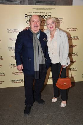Rome, Cinema Quattro Fontane Preview of the film Francesca and Giovanni A story of love and mafia Rome, Cinema Quattro Fontane Preview of the film Francesca and Giovanni A story of love and mafia , In the photo: Lino Banfi Rosanna Banfi Rome Italy Copyright: xIPA ABACAx