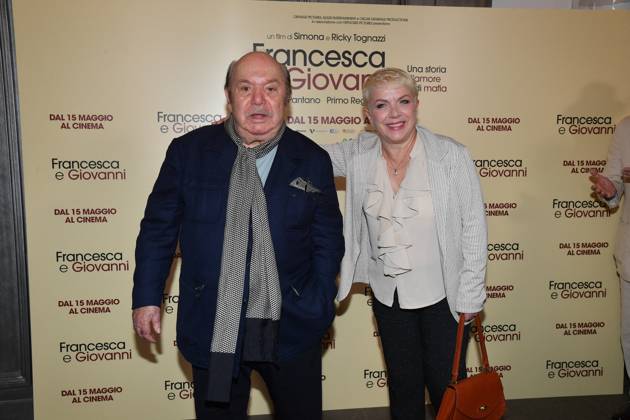 Rome, Cinema Quattro Fontane Preview of the film Francesca and Giovanni A story of love and mafia Rome, Cinema Quattro Fontane Preview of the film Francesca and Giovanni A story of love and mafia , In the photo: Lino Banfi Rosanna Banfi Rome Italy Copyright: xIPA ABACAx