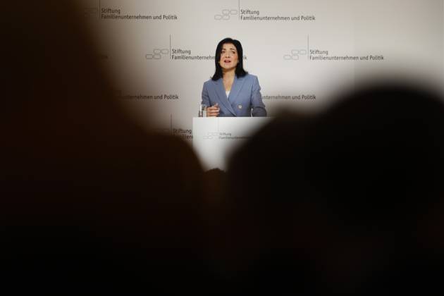 Katherina Reiche, Bundeswirtschaftsministerin, beim Tag des Familienunternehmens im Hotel Adlon am 16.05.25 in Berlin. Katherina Reiche beim Tag des Familienunternehmens 2025