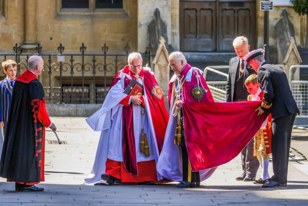 . 16 05 2025. London, United Kingdom. King Charles Arrives at Westminster Abbey. King Charles Arrives at Westminster Abbey to attend the Order of the Bath, Service. xMartynxWheatleyx xi-Imagesx IIM-25952-0002