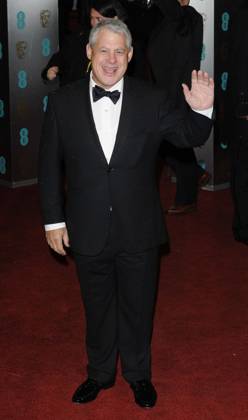 EE British Academy Film Awards - Arrivals Sir Cameron Mackintosh EE British Academy Film Awards at The Royal Opera House, London, England 10th February 2013 BAFTA BAFTAS arrivals full length black white bow tie shirt tuxedo hand arm palm waving CAP CAN Can Nguyen London UK Great Britain Copyright: xCanxNguyen CapitalxPicturesx