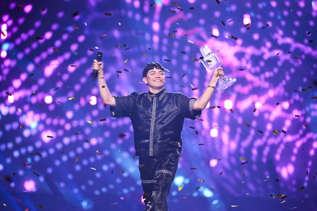 BASEL, SWITZERLAND 20250518 Austrias JJ with laten Wasted Love wins the 69th edition of the Eurovision Song Contest ESC in St Jakobshalle, in Basel, Switzerland, Saturday, May 17, 2025 BASEL SWITZERLAND x10070x  Copyright: xJessicaxGow TTx EUROVISION 2025 FINAL g7v4pARO0J8