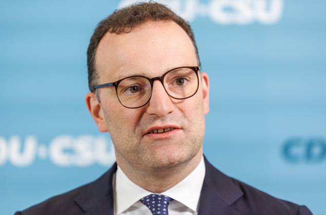 Statement vor den Fraktionssitzung der CDU CSU Jens Spahn, Fraktionsvorsitzender der CDU CSU im Bundestag, spricht während eines Statement vor der Fraktionssitzung am 20.05.25 in Berlin. Berlin Berlin Deutschland Reichstag