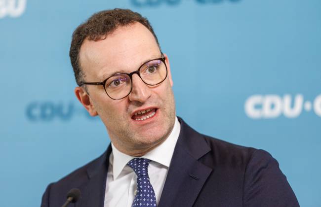 Statement vor den Fraktionssitzung der CDU CSU Jens Spahn, Fraktionsvorsitzender der CDU CSU im Bundestag, spricht während eines Statement vor der Fraktionssitzung am 20.05.25 in Berlin. Berlin Berlin Deutschland Reichstag