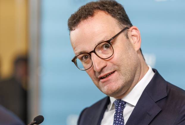 Statement vor den Fraktionssitzung der CDU CSU Jens Spahn, Fraktionsvorsitzender der CDU CSU im Bundestag, spricht während eines Statement vor der Fraktionssitzung am 20.05.25 in Berlin. Berlin Berlin Deutschland Reichstag