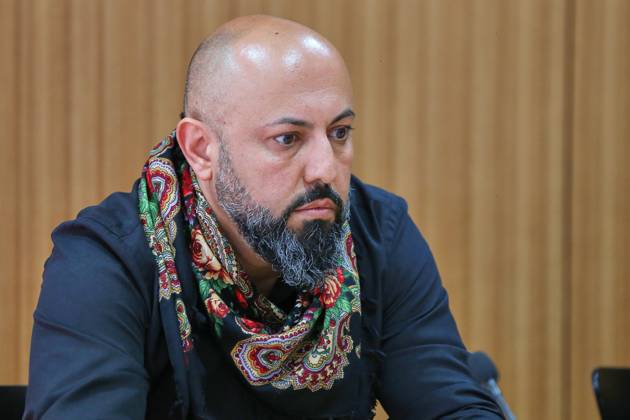 Berlin, Deutschland, 21.05.2025: Haus der Bundespressekonferenz: Pressekonferenz: MAF-DAD e.V., Stand des Antrages zur Aufhebung des Betätigungsverbots gegenüber der Arbeiterpartei Kurdistans PKK angesichts des aktuellen Friedensprozesses: Ferat Ali Kocak (Linke) Copyright: xdtsxNachrichtenagenturx dts_68100