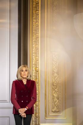 Non Au Harcelement Awards Ceremony - Paris Brigitte Macron attends the No to Bullying award ceremony at the Elysee Palace in Paris, France, 21 May 2025. France s Ministry of National Education organizes each year the Non au harcelement (No to Bullying) contest in schools to raise awareness and promote values such as kindness and inclusion. Photo by Eliot Blondet ABACAPRESS.COM Paris France France  Copyright: xBlondetxEliot ABACAx