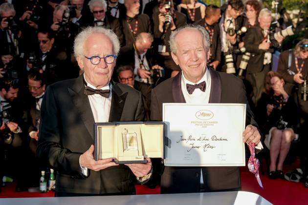 78eme Festival International du Film de Cannes Photocell des palmes 78th International Cannes Film Festival Photocall with winners Prix du scenario 445099 2025 05 24 France Dardenne, Jean Pierre Dardenne, Luc  Copyright: xFranckxBoutonnetx xStarfacex STAR_445099_006