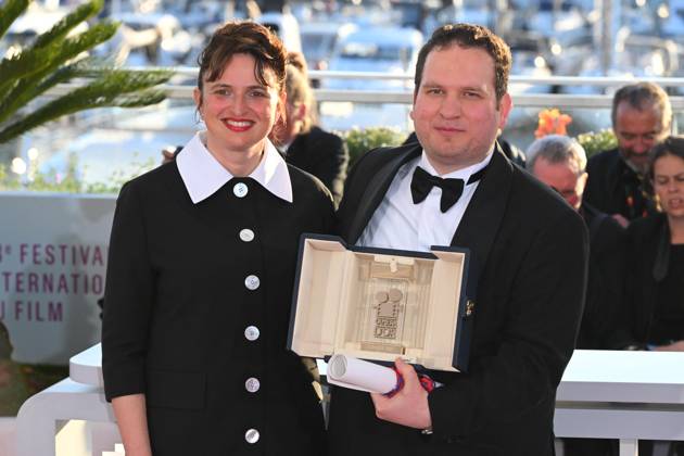 Cannes, 78th Cannes Film Festival 2025, Photocall Winners Cannes, 78th Cannes Film Festival 2025, Photocall Palmares In the picture Alice Rohrwacher, Akinola Davies Cannes France  Copyright: xIPA ABACAx