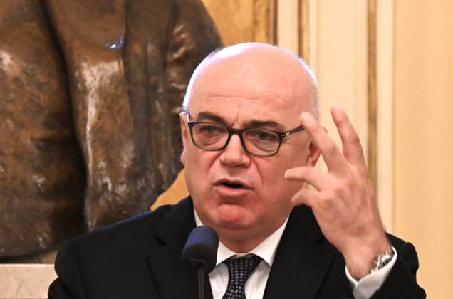 Milan,Italy Teatro alla Scala presentation of the 2025-2026 institutional season Milan, Italy Teatro alla Scala presentation of the 2025-2026 season institutional conference In the photo: Fortunata Ortombina superintendent and artistic director Teatro alla Scala Milan Italy Copyright: xIPA ABACAx