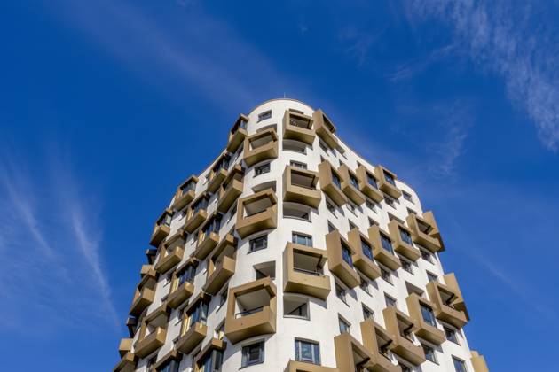 Modern high-rise residential building in Munich, Germany, MAMF03818