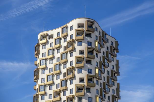 Modern high-rise residential building in Munich, Germany, MAMF03831