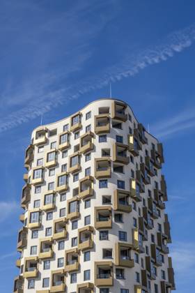 Modern high-rise residential building in Munich, Germany, MAMF03833