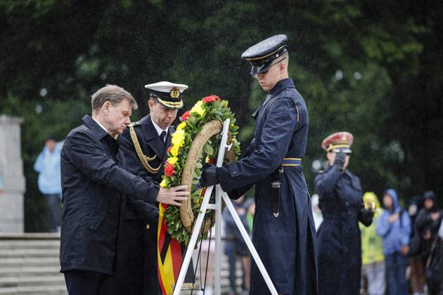 Johann Wadephul (CDU), Bundesaussenminister, aufgenommen bei einer Kranzniederlegung auf dem Nationalfriedhof Arlington. Washington, 28.05.2025. Fotografiert im Auftrag des Auswaertigen Amtes Washington United States Copyright: xThomasxTrutschel AAx