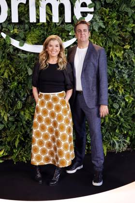 Schauspielerin Anke Engelke und Schauspieler Bastian Pastewka beim Fototermin zur Programmpräsentation Amazon Prime Video presents Deutschland 2025 in den Balloni-Hallen. Köln, 04.06.2025 NRW Deutschland Copyright: xChristophxHardtx