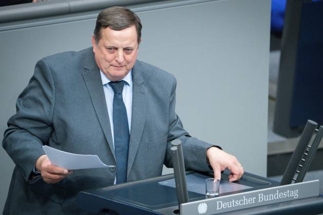 Deutscher Bundestag, 10. Plenarsitzung Rainer Galla (AfD) im Portrait bei seiner Rede zum Tagesordnungspunkt Zulaessige Miethoehe bei Mietbeginn bei der 10. Sitzung des Deutschen Bundestag in Berlin, 05.06.2025 Berlin Berlin Deutschland