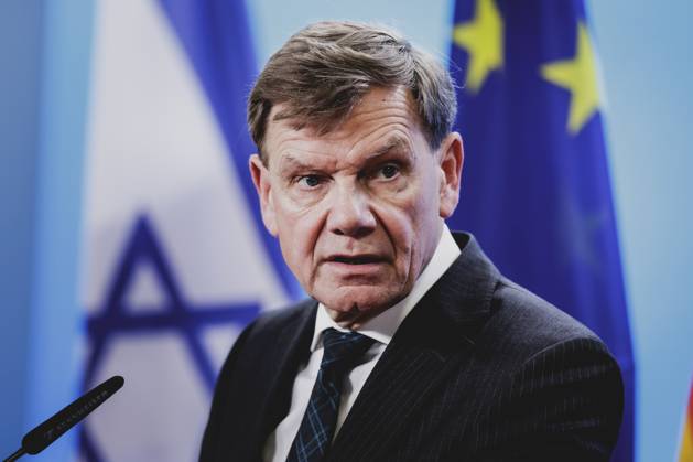 Johann Wadephul (CDU), Bundesaussenminister, aufgenommen im Rahmen einer Pressekonferenz gemeinsam mit seinem israelischen Amtskollegen (nicht im Bild) in Berlin, 05.06.2025. Fotografiert im Auftrag des Auswaertigen Amtes. Berlin Deutschland Copyright: xFlorianxGaertner AAx