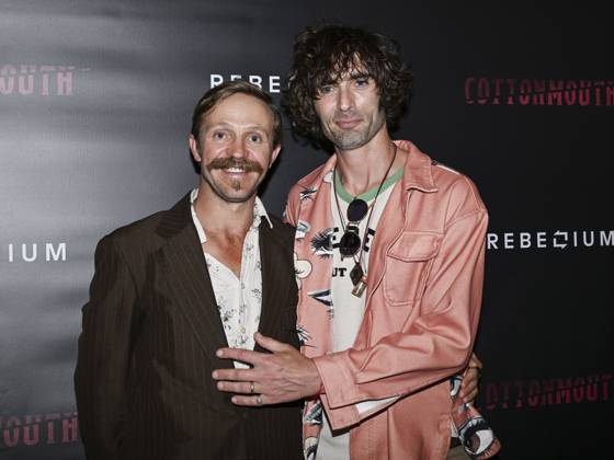 June 7, 2025, West Hollywood, California, USA: Creed Garnick and Tyson Ritter attend the Cottonmouth Los Angeles Premiere. West Hollywood USA - ZUMAb173 20250607_aap_b173_096 Copyright: xBillyxBennightx