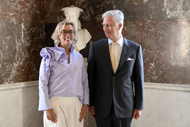 Presentation Of The 2025 Francqui Prize BRUSSELS, BELGIUM - JUNE 12 : King Philippe presents the Francqui 2025 Prize in Human Sciences to Professor Ine Van Hoyweghen of the Katholieke Universiteit Leuven, at the Palais des Académies in Brussels. Professor Ine Van Hoyweghen receives this prize for her interdisciplinary work on the social and ethical dimensions of biomedical sciences and technological innovation..on June 12, 2025 in Brussels, Belgium, 12 06 2025 Brussels Belgium  Copyright: xBertxVanxDenxBrouckex