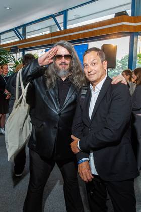 Award - The Power List - Germany s Top 50 Jonathan Meese und Dieter Nuhr bei The Power List - Germany s Top 50 im Restaurant Sphere im Fernsehturm am 05.06.2025 in Berlin Copyright: xEventpressxKochanx