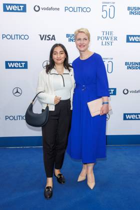Award - The Power List - Germany s Top 50 Reem Alabali-Radovan und Manuela Schwesig bei The Power List - Germany s Top 50 im Restaurant Sphere im Fernsehturm am 05.06.2025 in Berlin Copyright: xEventpressxKochanx