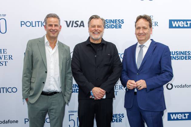 Award - The Power List - Germany s Top 50 Knut Döring, Martin Daut und Karsten Dreinhöfer bei The Power List - Germany s Top 50 im Restaurant Sphere im Fernsehturm am 05.06.2025 in Berlin Copyright: xEventpressxKochanx