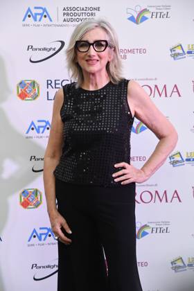 Rome, Via Veneto Golden Film Award 2025, In the photo: Lunetta Savino  Copyright: xVincenzoxLandix xipa-agency.netx xVincenzoxLandix IPA_Agency_IPA59070792
