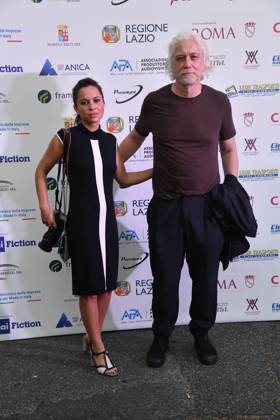 Rome, Via Veneto Golden Film Award 2025, In the photo: Tommaso Ragno with his partner  Copyright: xVincenzoxLandix xipa-agency.netx xVincenzoxLandix IPA_Agency_IPA59070731