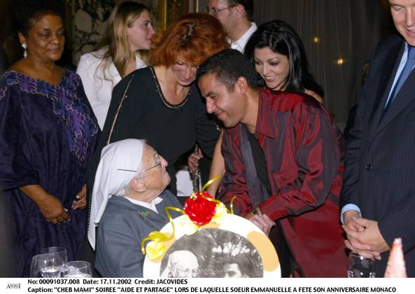 CHEB MAMI SOIREE AIDE ET PARTAGE LORS DE LAQUELLE SOEUR EMMANUELLE A FETE SON ANNIVERSAIRE MONACO PLAN AMERICAIN Copyright: xDOMINIQUExJACOVIDESx xBESTIMAGExDOMINIQUExJACOVIDESx xBESTIMAGEx