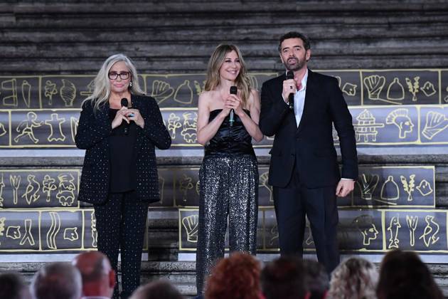 Rome, Piazza di Spagna Biagio Agnes Award 2025, In the photo: Mara Venier Francesca Fagnani Alberto Matano  Copyright: xVincenzoxLandix xipa-agency.netx xVincenzoxLandix IPA_Agency_IPA59312943