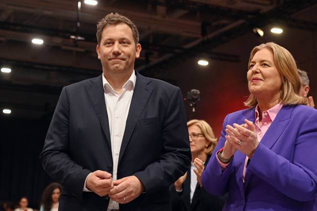 Lars Klingbeil und Bärbel Bas beim Bundesparteitag der SPD im CityCube Berlin. Berlin, 27.06.2025