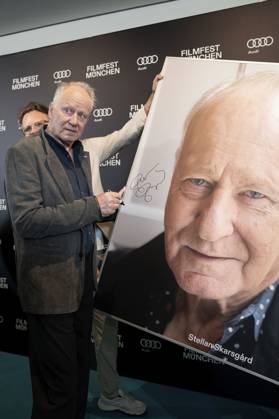 Stellan Skarsgard bei der Verleihung des CineMerit Awards auf dem 42. Filmfest München 2025 im Theatersaal des Amarikahauses. München, 29.06.2025