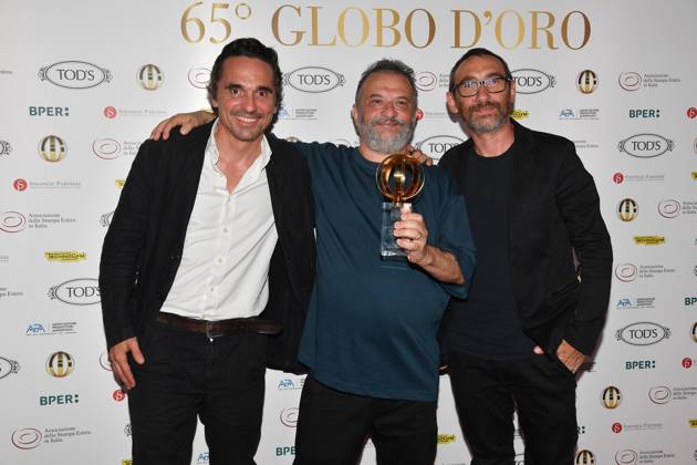 Rome, Italy: Rome, Sala Della Protomoteca in Campidoglio Golden Globe 2025 Awards, In the photo: Marco and Antonio Manetti Piergiorgio Bellocchio Rome Italy  - ZUMAp169 20250702_zea_p169_571 Copyright: xVincenzoxLandix