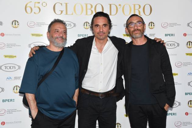 Rome, Italy: Rome, Sala Della Protomoteca in Campidoglio Golden Globe 2025 Awards, In the photo: Marco and Antonio Manetti Piergiorgio Bellocchio Rome Italy  - ZUMAp169 20250702_zea_p169_651 Copyright: xVincenzoxLandix