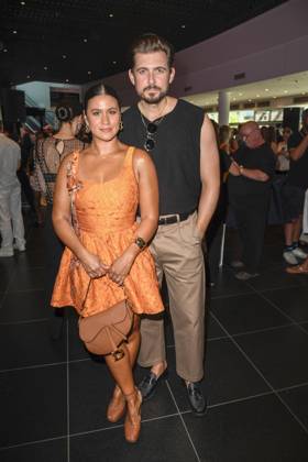 Steffi Brungs und Christian Wackert zu Gast auf der Fashion Show von Danny Reinke mit dem Titel The Hunt Spring Summer 2026 in der Uber Arena am 02.Juli 2025 in Berlin Berlin Deutschland