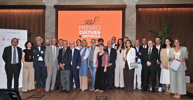 Milan, Italy CULTURE + BUSINESS AWARD 2024 2025 Enhance and promote Sponsorships and Partnerships, Corporate Cultural Productions and the application of the Corporate Art Bonus at Palazzo Edison In the photo: selection of finalists of the winners with institutions and presentation  Copyright: xNickxZonnax xipa-agency.netx xNickxZonnax IPA_Agency_IPA59873338