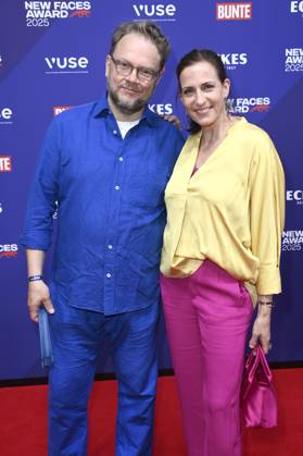 Ulrike Frank mit Ehemann Marc Schubring bei der Verleihung der Bunte New Faces Awards Style 2025 im Telegraphenamt. Berlin, 03.07.2025