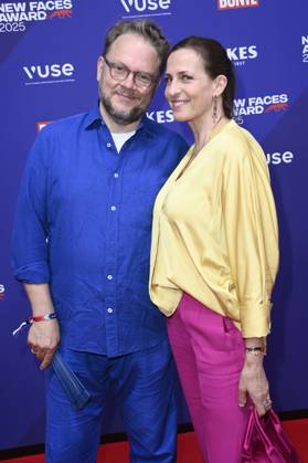 Ulrike Frank mit Ehemann Marc Schubring bei der Verleihung der Bunte New Faces Awards Style 2025 im Telegraphenamt. Berlin, 03.07.2025