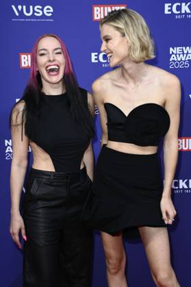 Pretty Pink und Kim Hnizdo bei der Verleihung der Bunte New Faces Awards Style 2025 im Telegraphenamt. Berlin, 03.07.2025