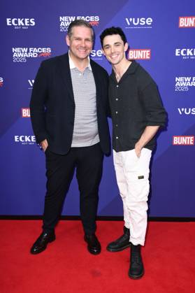 Kevin Kratzsch und Marc Weinmann bei der Verleihung der Bunte New Faces Awards Style 2025 im Telegraphenamt. Berlin, 03.07.2025