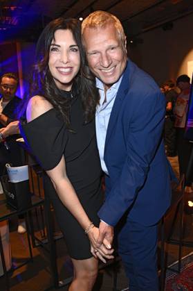 Alexandra Polzin mit Ehemann Gerhard Leinauer bei der Verleihung der Bunte New Faces Awards Style 2025 im Telegraphenamt. Berlin, 03.07.2025