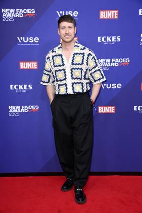 Sebastiano Schweitzer bei der Verleihung der Bunte New Faces Awards Style 2025 im Telegraphenamt. Berlin, 03.07.2025