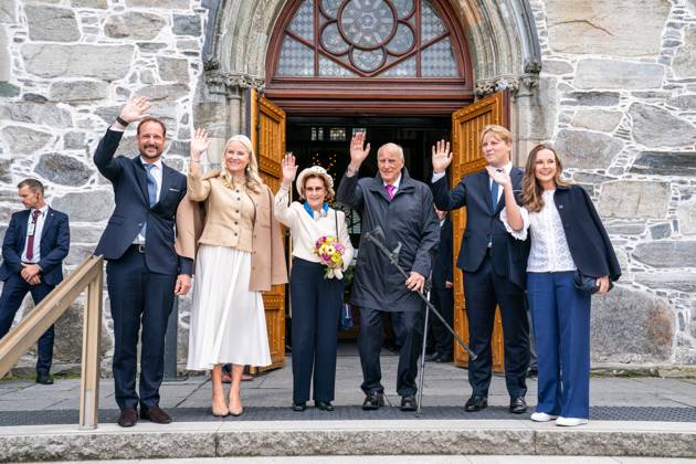 04-07-2025 Norway King Harald and Queen Sonja and Princess Mette Marit and Prince Haakon and Princess Ingrid Alexandra and Prince Sverre Magnus attends the commemoration of the 200th anniversary of the emigration to America in Stavanger. Â  Copyright: xPPEx