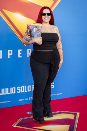 Superman Premiere, Madrid, Spain - 8 Jul 2025 Andrea Compton attends to Superman Premiere at Capitol Cinema on July 8, 2025 in Madrid, Spain. (Credit: Miguel Escavias Alfa Images) Madrid Capitol Cinema Madrid Spain Copyright: x x2025xMiguelxEscavias AlfaxImagesx