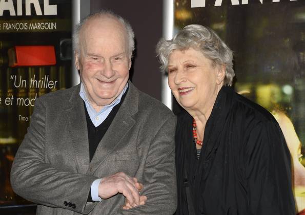 Rétro - Décès de la comédienne Juliette Carré, femme de M. Bouquet - Michel Bouquet et sa femme Juliette Carré - Avant-première du film L Antiquaire au Cinéma des Cinéastes à Paris, le 17 mars 2015. Paris France Copyright: xCOADICxGUIRECx xBESTIMAGExCOADICxGUIRECx xBESTIMAGEx